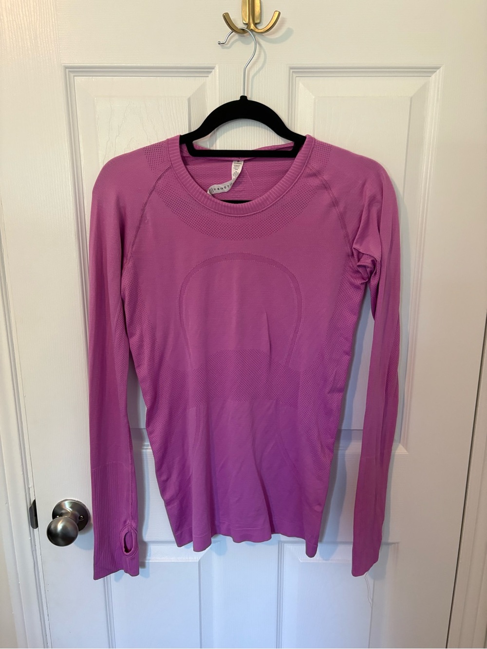 lululemon athletica Long-Sleeve Seamless Top - Magenta